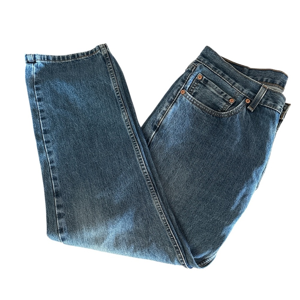 Levi’s 505 Men’s Jeans 36x30 Straight Leg Blue Denim - Picture 4 of 4